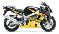 Suzuki GSX-R 600 2002 - Schwarz/Gelb/Silber Version - Dekorset