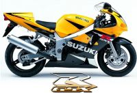 Suzuki GSX-R 600 2002 - Gelb/Schwarze Version - Dekorset