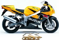 Suzuki GSX-R 600 2002 - Yellow/Black Version - Decalset