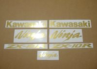 Kawasaki ZX-10R Universal - Brushed Gold - Custom-Decalset