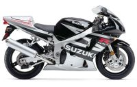 Suzuki GSX-R 600 2003 - Silber/Schwarze Version - Dekorset