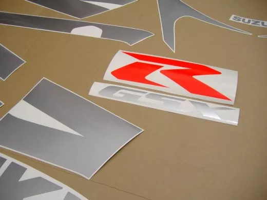 Suzuki GSX-R 600 2003 - Silber/Schwarze Version - Dekorset