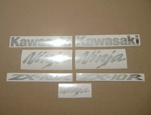 Kawasaki ZX-10R Universal - Chrome-Silber - Custom-Dekorset