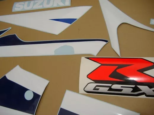 Suzuki GSX-R 600 2003 - Weiß/Blaue Version - Dekorset