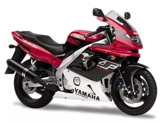 Yamaha YZF-600R 1998 - Rot/Schwarz/Weiße Version - Dekorset