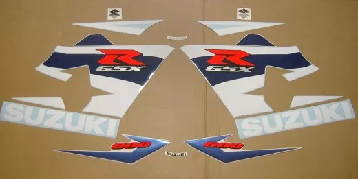 Suzuki GSX-R 600 2004 - Weiß/Blau Version - Dekorset