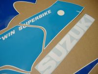 Suzuki TL 1000R 1998 - White/Blue Version - Decalset