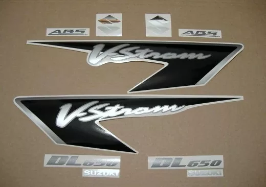 Suzuki DL650 V-STROM 2008 - Mattschwarze Version - Dekorset