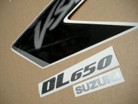 Suzuki DL650 V-STROM 2008 - Mattschwarze Version - Dekorset