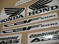 Honda CBF 1000 2010 - Weiße Version - Dekorset