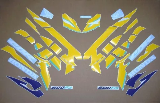 Honda CBR 600 F3 1997 - Lila/Gelbe Version - Dekorset