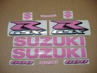 Suzuki GSX-R 600 Universal - Barbie Pink - Custom-Decalset