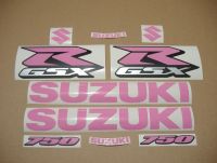 Suzuki GSX-R 750 Universal - Barbie Pink - Custom-Decalset