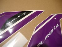 Yamaha YZF-R1 2009-2014 - Violett - Custom-Dekorset