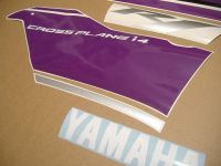 Yamaha YZF-R1 2009-2014 - Violett - Custom-Dekorset