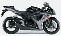 Suzuki GSX-R 600 2006 - Schwarz/Graue Version - Dekorset