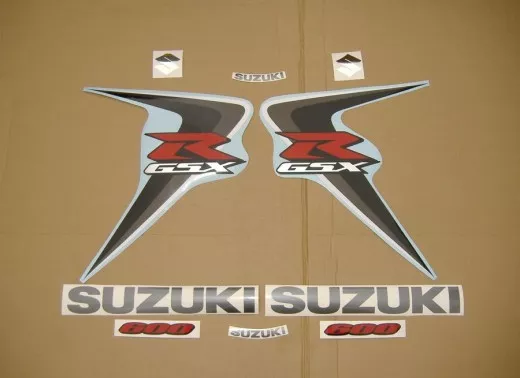 Suzuki GSX-R 600 2006 - Schwarz/Graue Version - Dekorset