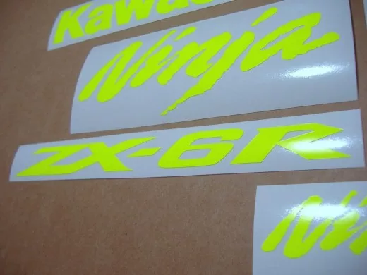 Kawasaki ZX-6R - Neon-Gelb - Custom-Dekorset