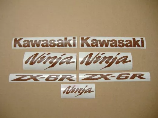 Kawasaki ZX-6R - Leder - Custom-Dekorset