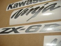 Kawasaki ZX-6R - Graphitgrau - Custom-Dekorset