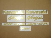 Kawasaki ZX-6R - Brushed-Gold - Custom-Decalset