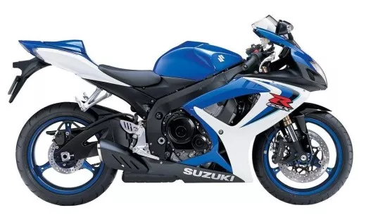 Suzuki GSX-R 600 2006 - Weiß/Blaue Version - Dekorset