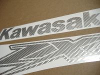 Kawasaki ZX-12R - Silber Carbon - Custom-Dekorset