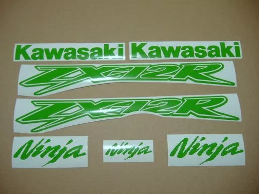Kawasaki ZX-12R - Lime-Grün - Custom-Dekorset
