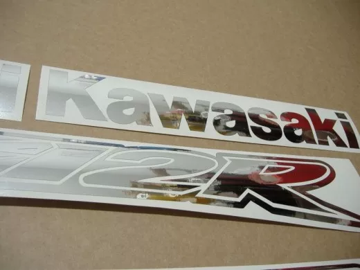 Kawasaki ZX-12R - Chrome-Silber - Custom-Dekorset