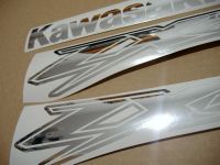 Kawasaki ZX-12R - Chrome-Silber - Custom-Dekorset