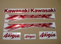 Kawasaki ZX-12R - Chrome-Red - Custom-Decalset