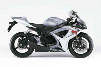 Suzuki GSX-R 600 2006 - White/Silver Version - Decalset