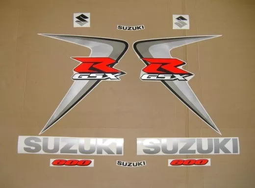 Suzuki GSX-R 600 2006 - Weiß/Silber Version - Dekorset