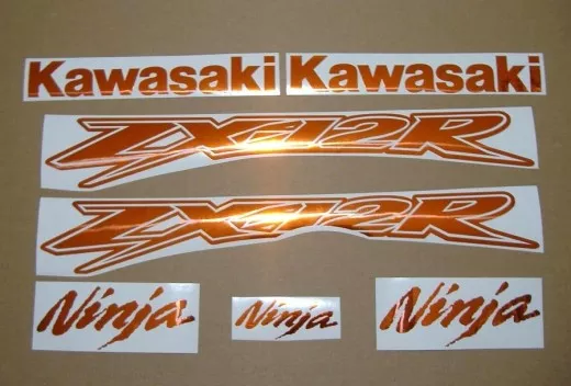 Kawasaki ZX-12R - Chrome-Orange - Custom-Dekorset
