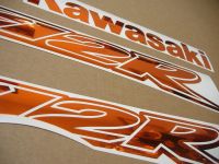 Kawasaki ZX-12R - Chrome-Orange - Custom-Decalset