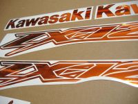 Kawasaki ZX-12R - Chrome-Orange - Custom-Decalset