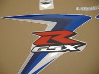 Suzuki GSX-R 600 2007 - Blau/Schwarze Version - Dekorset