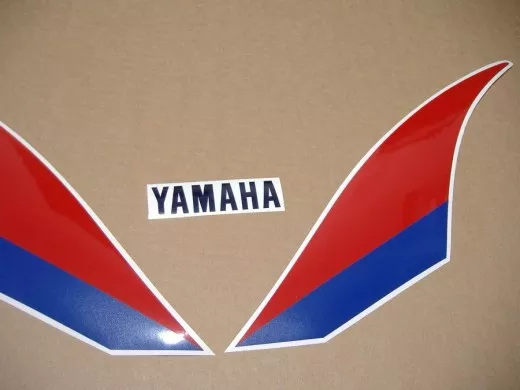 Yamaha FZR 1000 1989 - Weiß/Rote Version - Dekorset