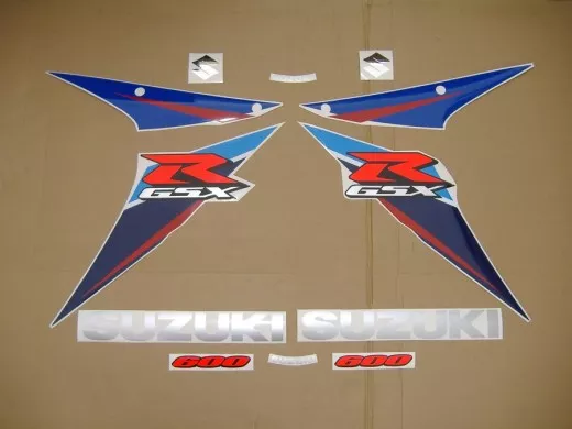 Suzuki GSX-R 600 2007 - Blau/Weiße Version - Dekorset