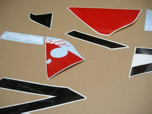 Honda CBR 954RR 2003 - Schwarz/Rote Version - Dekorset