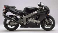 Kawasaki ZX-7R 2000 - Schwarze Version - Dekorset