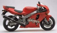 Kawasaki ZX-7R 2000 - Rote Version - Dekorset