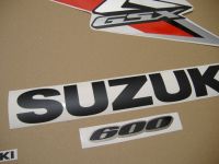 Suzuki GSX-R 600 2008 - Rot/Silber Version - Dekorset