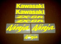 Kawasaki ZX-6R - Reflective Yellow - Custom-Decalset