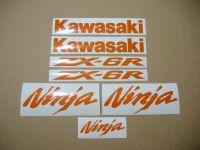 Kawasaki ZX-6R - Reflektierend Orange - Custom-Dekorset