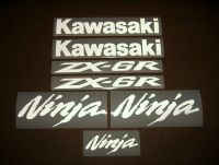 Kawasaki ZX-6R - Reflective White - Custom-Decalset