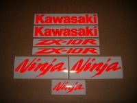 Kawasaki ZX-10R - Reflective Red - Custom-Decalset