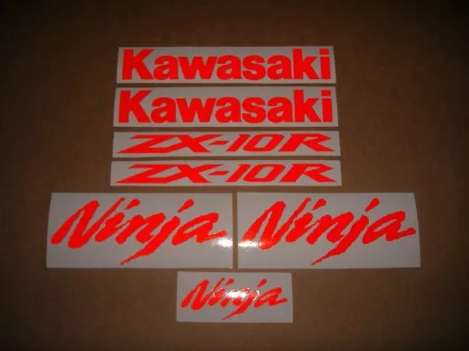 Kawasaki ZX-10R - Reflektierend Rot - Custom-Dekorset