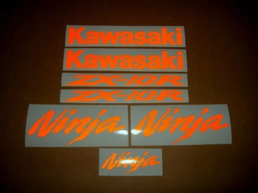 Kawasaki ZX-10R - Reflektierend Orange - Custom-Dekorset