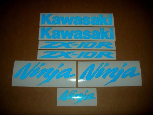Kawasaki ZX-10R - Reflektierend Blau - Custom-Dekorset